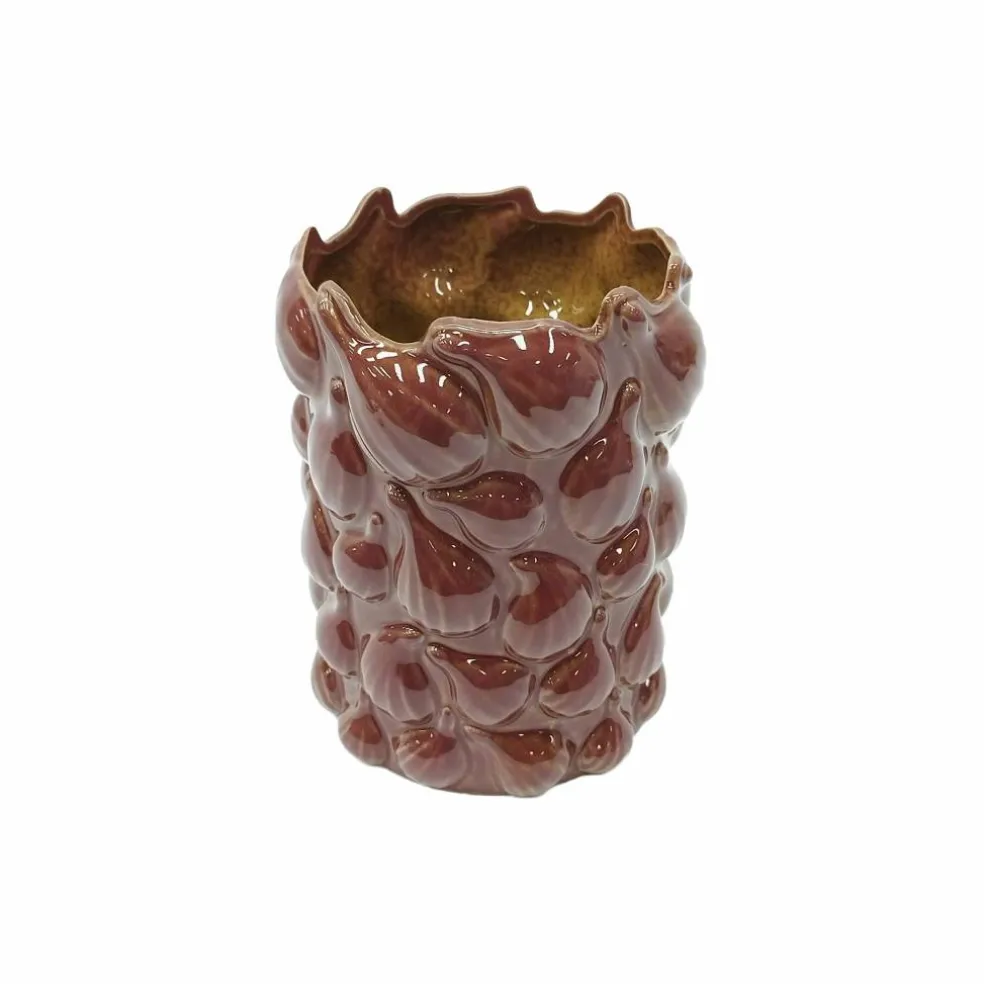 8" Burgundy Ceramic Vase by Ashland®