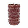 10.25" Burgundy Ceramic Vase by Ashland®