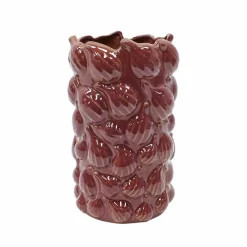 10.25" Burgundy Ceramic Vase by Ashland®