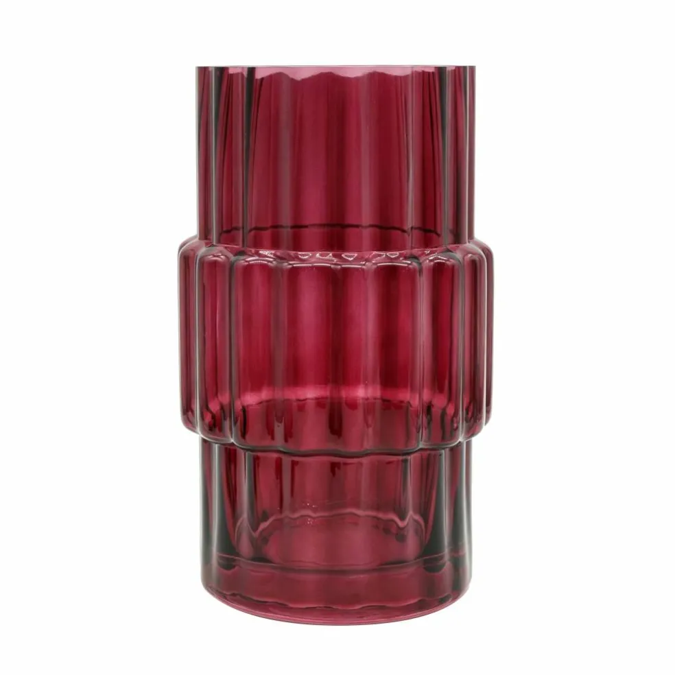 8" Burgundy Glass Vase by Ashland®