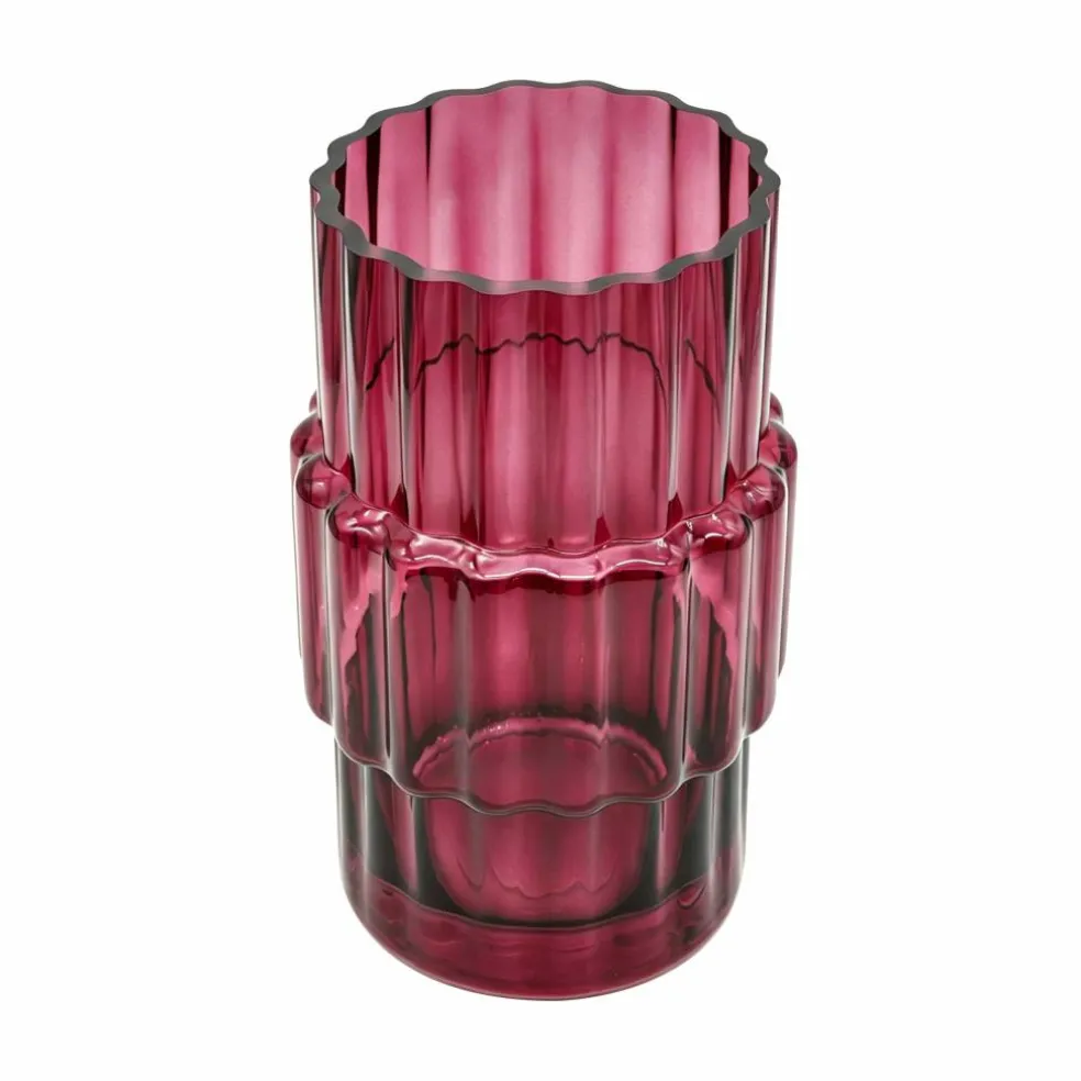 8" Burgundy Glass Vase by Ashland®
