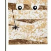 Burlap Mummy 2 Sided Halloween Garden Flag Dangling Spider