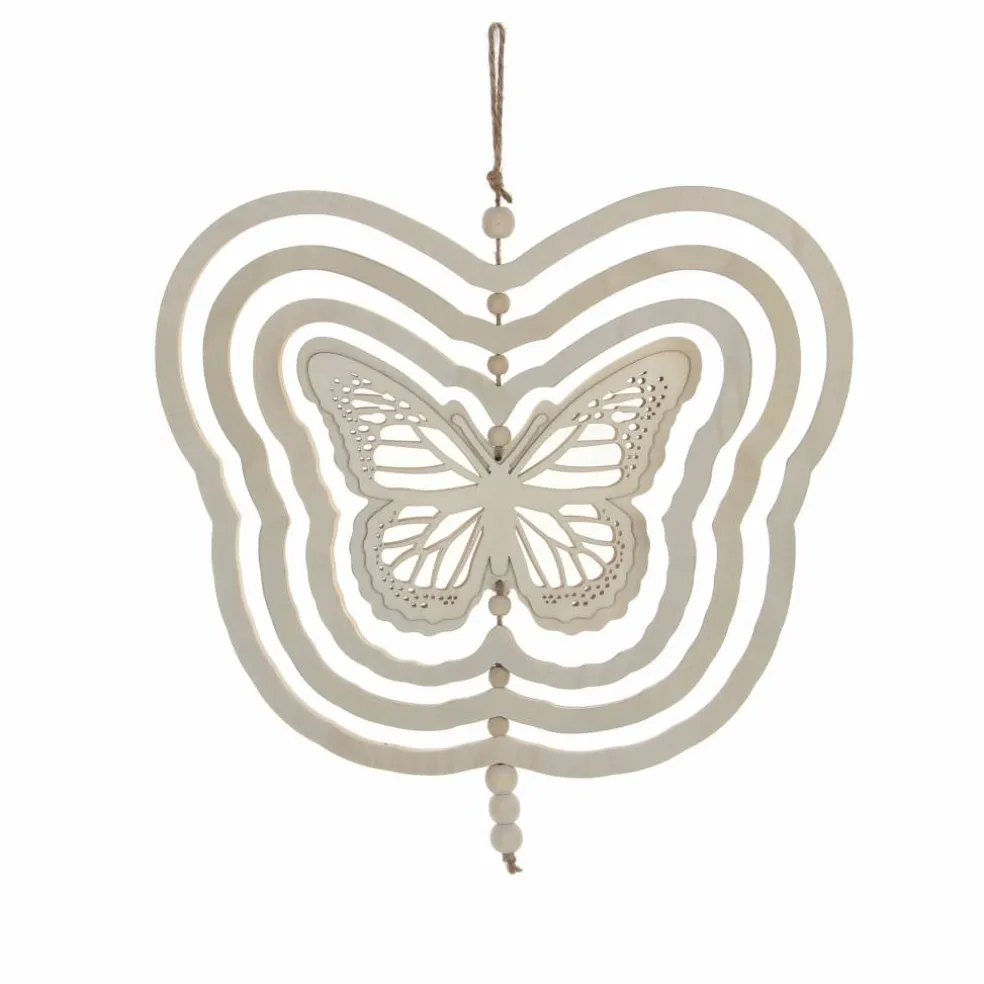 13.5" Butterfly DIY Plywood Wind Spinner Décor by Make Market®