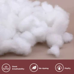 BUTUZE 5.29oz/150g Polyfill Stuffing Fiber Fill, White Premium Fiberfill Stuffing for Craft, High Resilience Crochet Stuffing, Stuffing for Stuffed Animals, Cotton Batting, Recyclable
