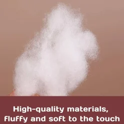 BUTUZE 5.29oz/150g Polyfill Stuffing Fiber Fill, White Premium Fiberfill Stuffing for Craft, High Resilience Crochet Stuffing, Stuffing for Stuffed Animals, Cotton Batting, Recyclable