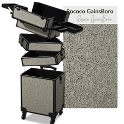 Byootique 4in1 Rolling Makeup Train Case Cosmetic Organizer Rococo GainsBoro