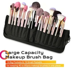 Byootique Makeup Brush Bag Foldable Holder Organizer Portable Travel Artist Case