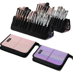 Byootique Makeup Brush Holder Bag Foldable Cosmetic Case ForgetMeNot 2 Pack