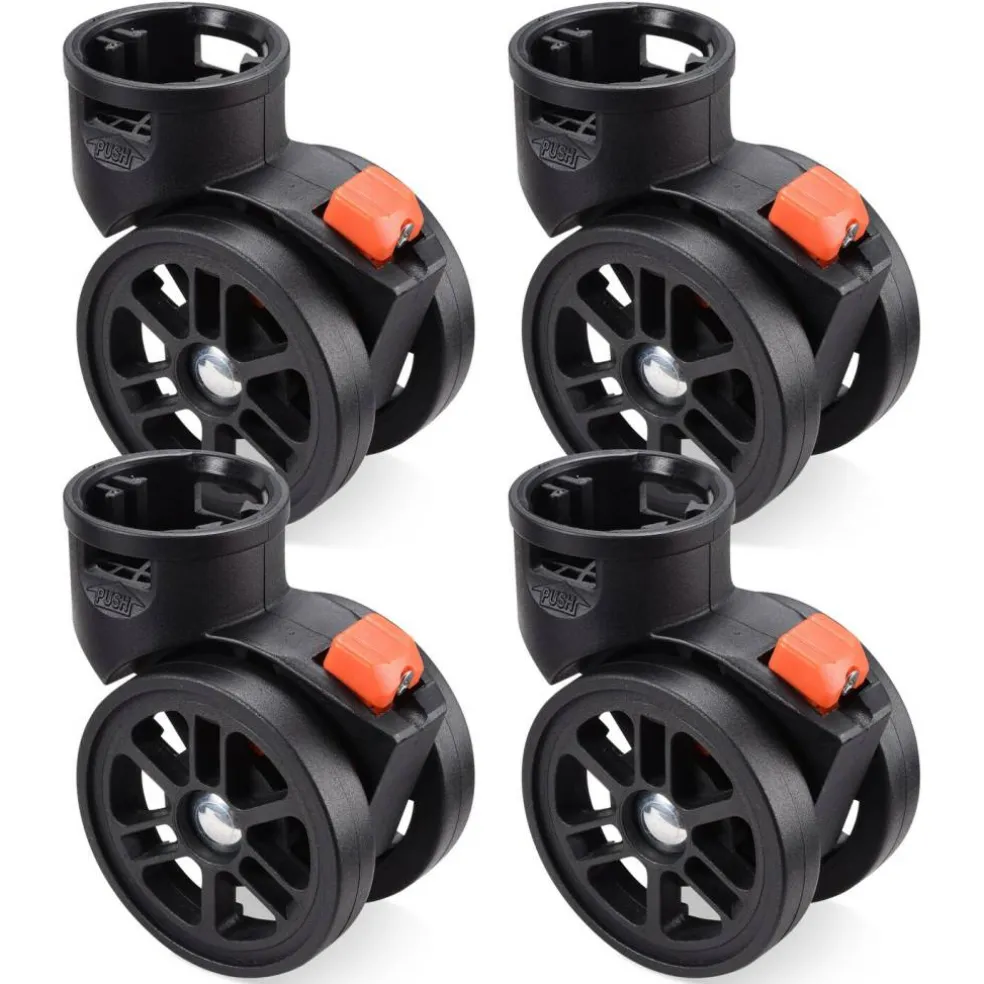 Byootique 4Pcs 2" Swivel Replacement Wheel Caster with Locking Brake for BYOOTIQUE Makeup Case