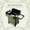 Byootique 2-Piece Makeup Train Case Cosmetic Organizer Kit Rococo Moss Salon