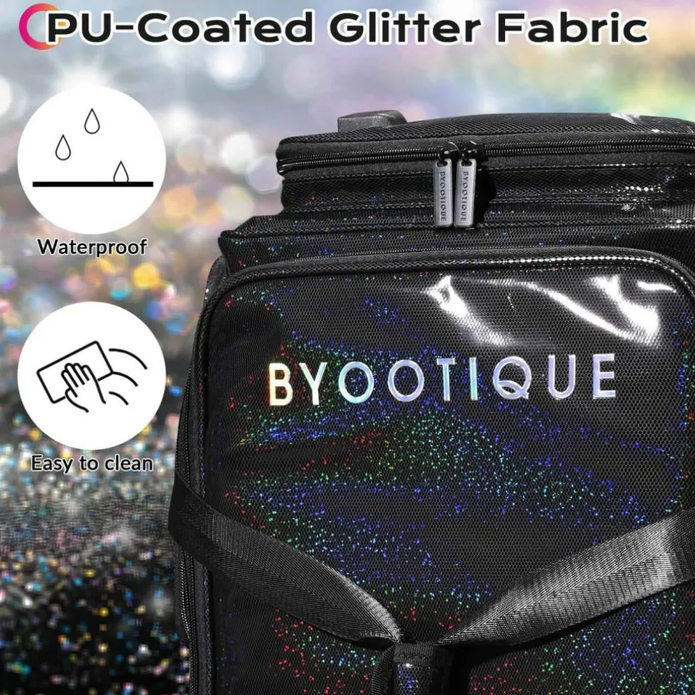 Byootique Rolling Dance Bag Dance Recitals Bag for Competition FA Starry