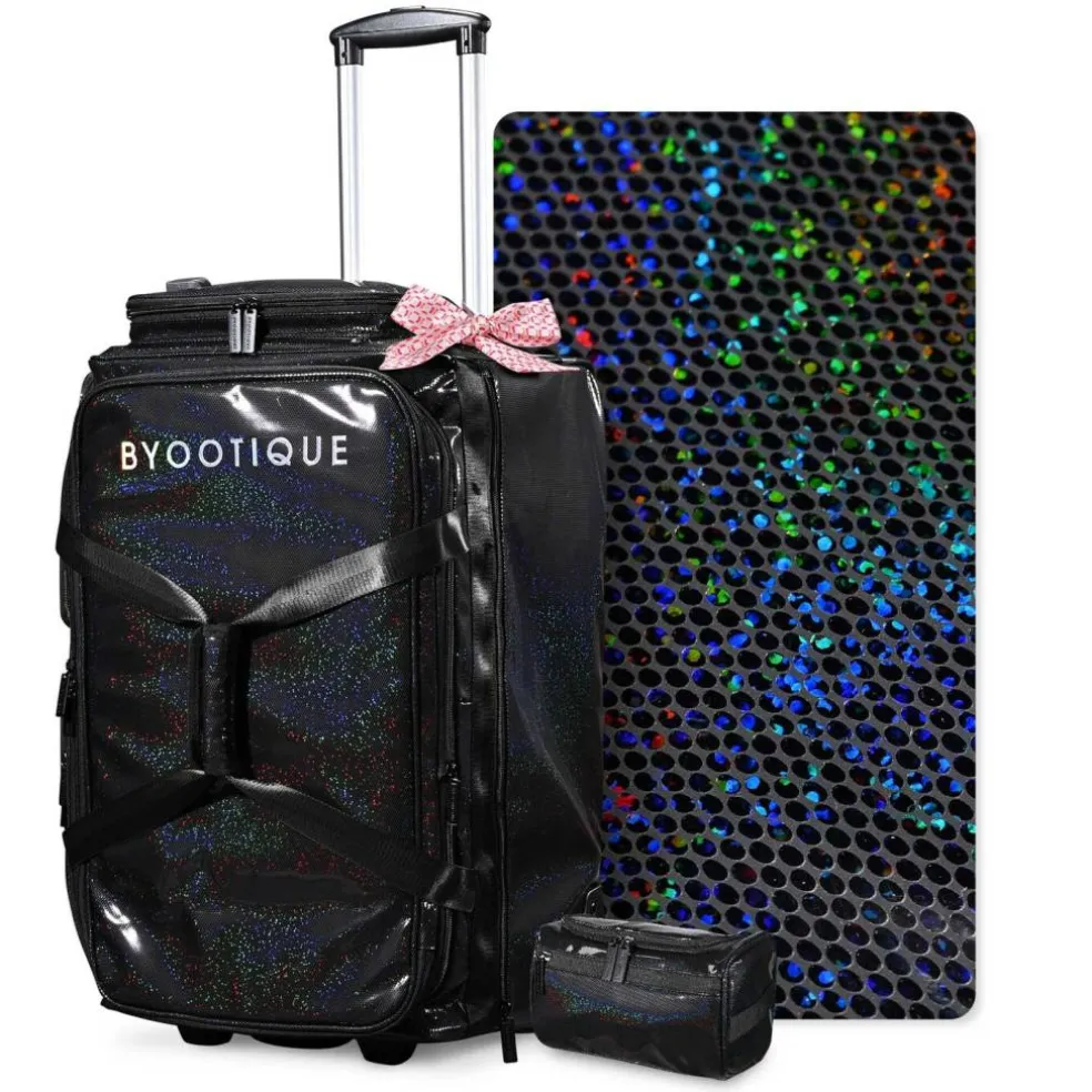 Byootique Rolling Dance Bag Dance Recitals Bag for Competition FA Starry