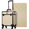 Byootique Rolling Makeup Train Case Cosmetic Trolley Organizer Grace ForgetMeNot