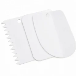 Cake Comb Set | 3 Piece Buttercream Icing Comb & Cake Scraper Set