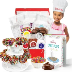 Cake Pop Kit by Baketivity No Mold or Maker Needed Cake Pop Stand and Baking Kit Arts and Crafts for Kids Baking Sets Kosher