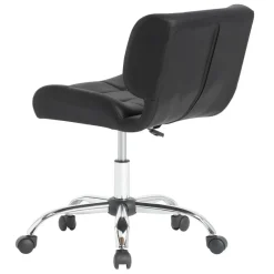 Calico Designs Crest Black Mobile Office Task Chair with Adjustable Height