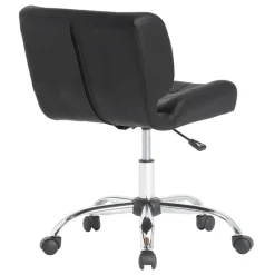 Calico Designs Crest Black Mobile Office Task Chair with Adjustable Height