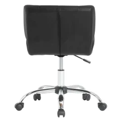 Calico Designs Crest Black Mobile Office Task Chair with Adjustable Height
