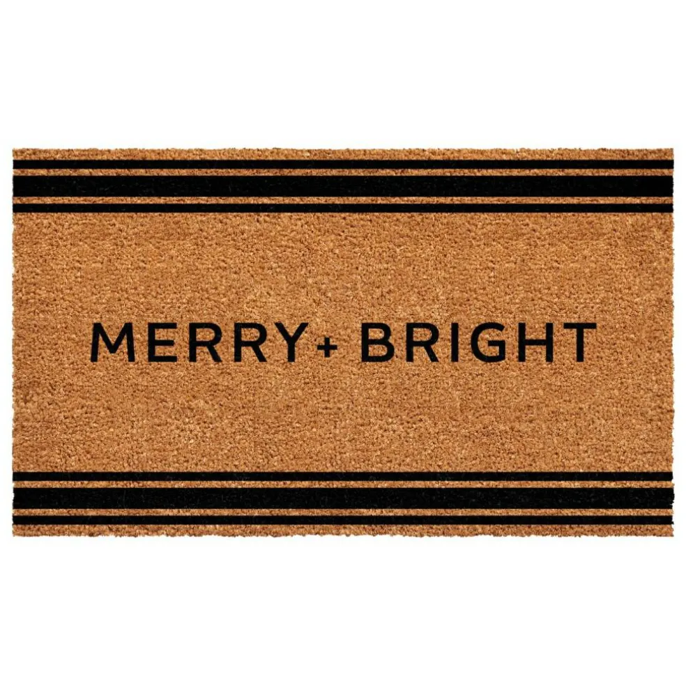 Calloway Mills French Stripe Merry & Bright Doormat