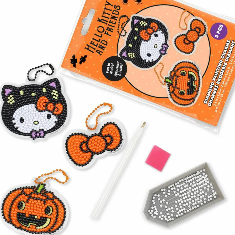 Camelot® Dots Hello Kitty® Cat Halloween Diamond Pal Charms