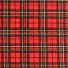 Camelot Fabrics Red Scottie Plaid Flannel Fabric