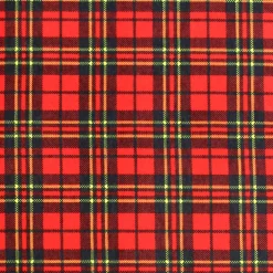 Camelot Fabrics Red Scottie Plaid Flannel Fabric