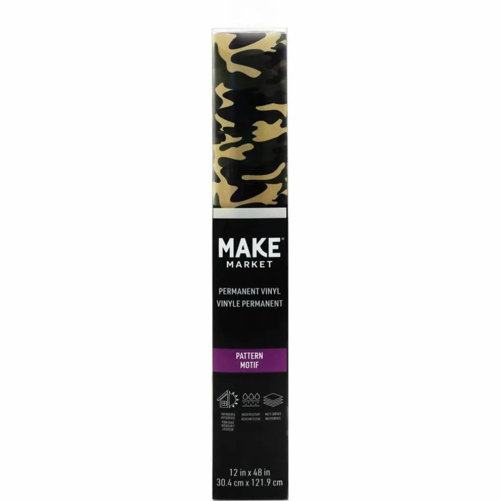 Camouflage Pattern Permanent Vinyl by Make Market®