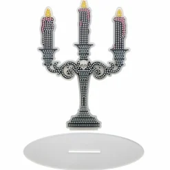8" Candelabra Acrylic Surface Diamond Art Kit with Stand by Make Market®
