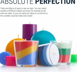 Candle Dyes for Soy Candle Making - Wax Сolor Dye Color Chips for Soy Wax - 16 Popular Colors Wax Dye Flakes