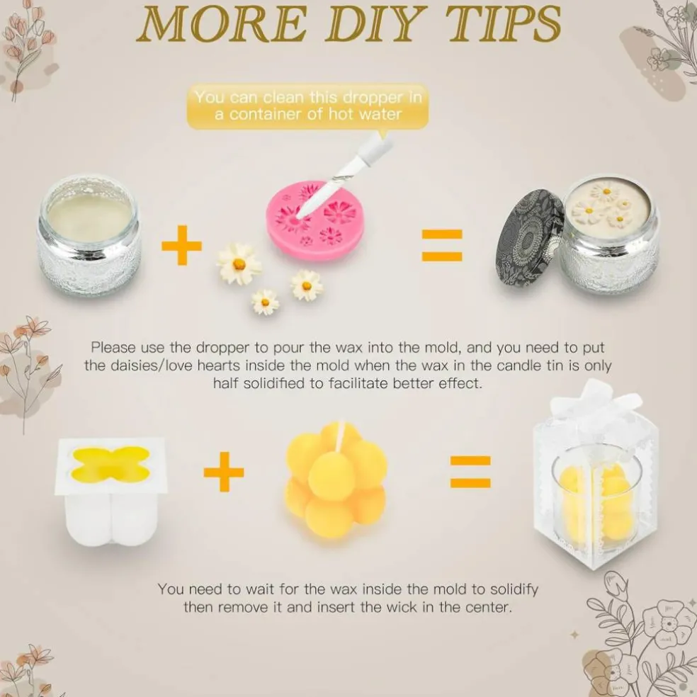 Candle Making Kit for Adults – Digital Soy Wax Melt Warmer, DIY Scented Candle Supplies, Beginner Starter Kit