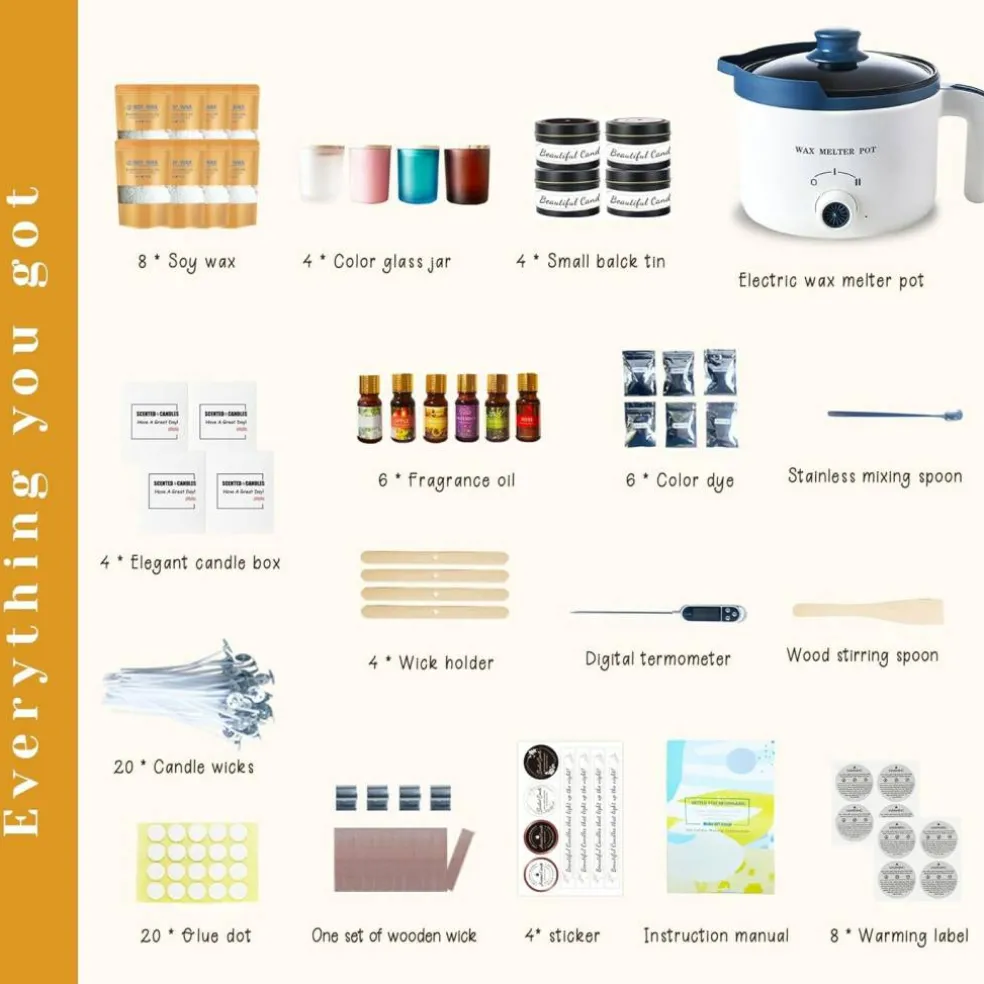 Candle Making Kit for Candles 9.45 x 7.87 x 12.6 inches