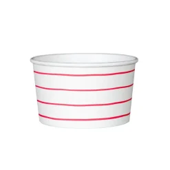 Candy Apple Frenchie Striped Treat Cups - Pack of 8 Paper Treat Cups