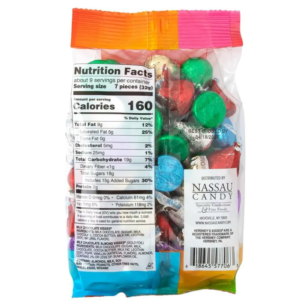 Candy by Color Studio Hershey's Rainbow Milk Chocolate & Almond Kisses