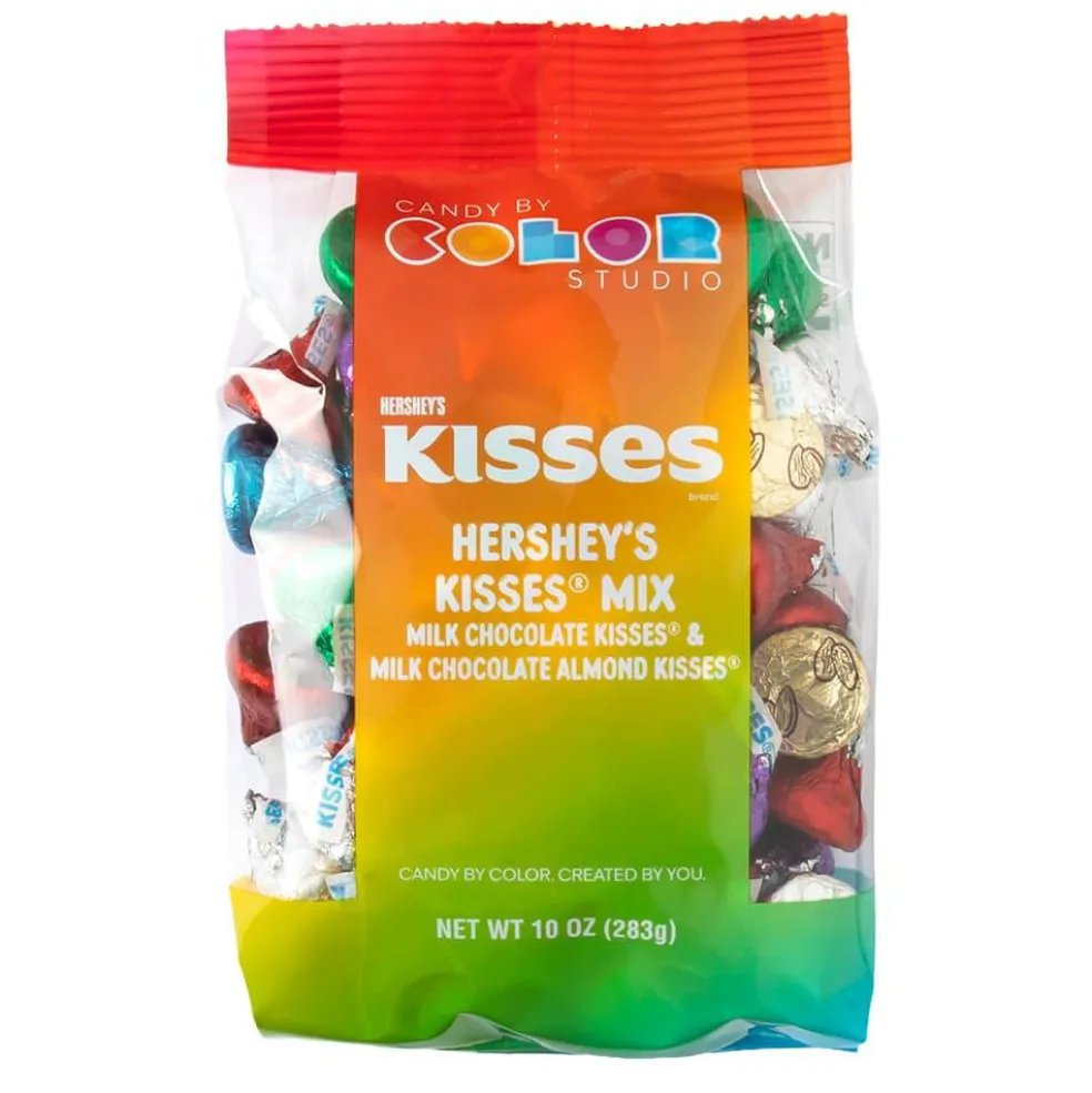 Candy by Color Studio Hershey's Rainbow Milk Chocolate & Almond Kisses