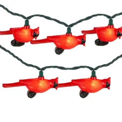 Cardinal Indoor & Outdoor Patio Light with Green Wire Set