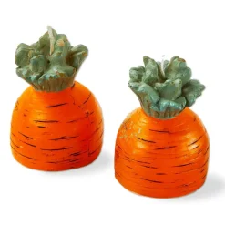 Carrot Candle Sculpted Novelty Candle for Spring and Summer - Orange Paraffin Wax with 2 Hours Burn Time