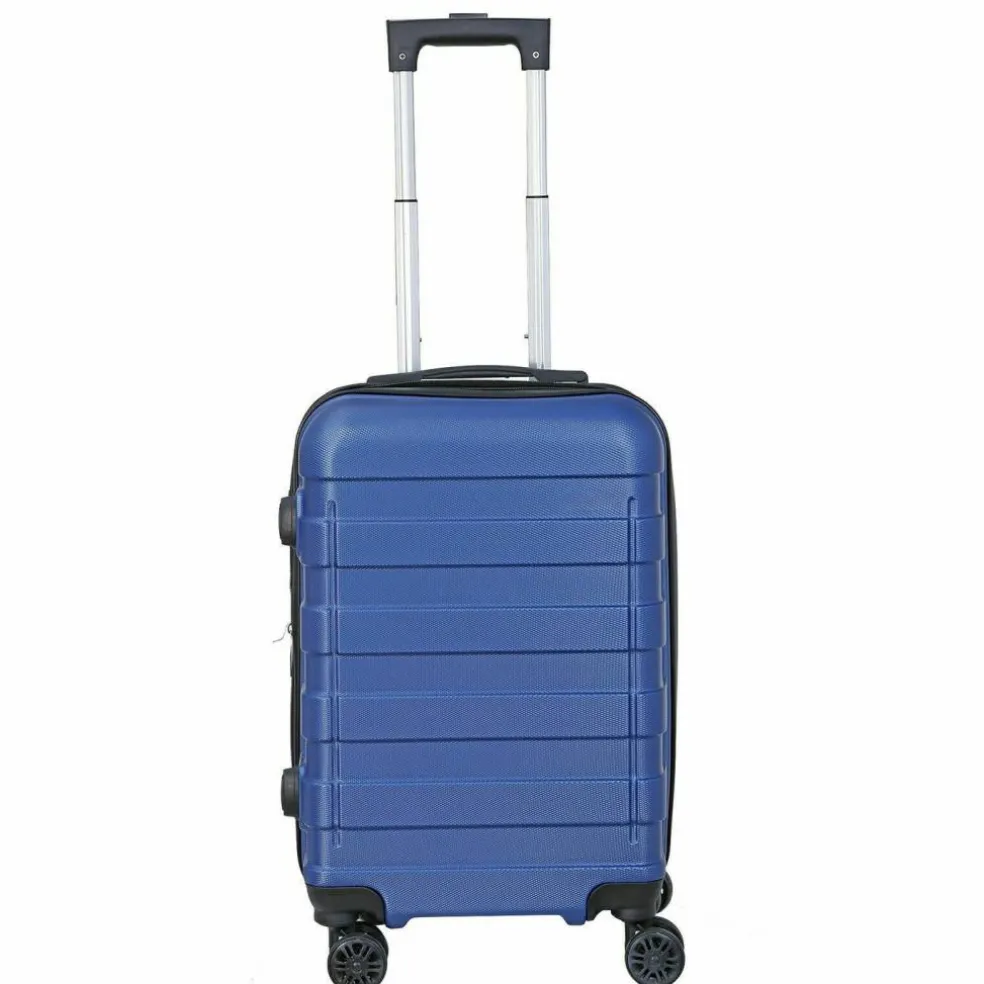 Carry Luggage Carry-On Suitcase with Spinner Wheels Blue