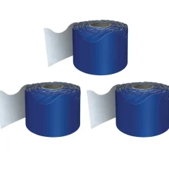 Carson Dellosa® Navy Rolled Scalloped Border, 195ft.