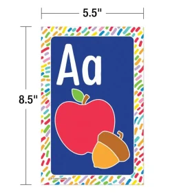 Carson Dellosa 26 pc Set of abc Bulletin Board Decorations, Alphabet Toddler Learning Posters, Letters With Sight Word Images for Sound Recognition, Preschool and Kindergarten Classroom and Wall Decor