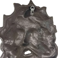 Cast Iron Green Man Wall Décor, Multiple Finishes