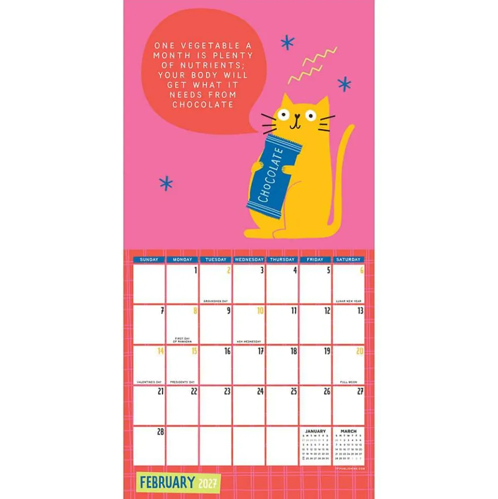 2027 Cats vs Adulting Mini Calendar