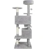 53" Cat Tree Activity Tower Pet Furniture Sisal-Covered Scratch Post Play Relax