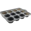 12-Cavity Metal-Reinforced Silicone Muffin Pan by Makery®