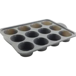 12-Cavity Metal-Reinforced Silicone Muffin Pan by Makery®