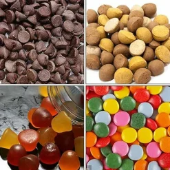 468 Cavity Mini Round Silicone Mold/Chocolate Drops Mold/Dog Treats Pan/Semi Sphere Gummy Candy Molds for Ganache Jelly Caramels Cookies