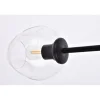 Cavoli 5 lights black chandelier