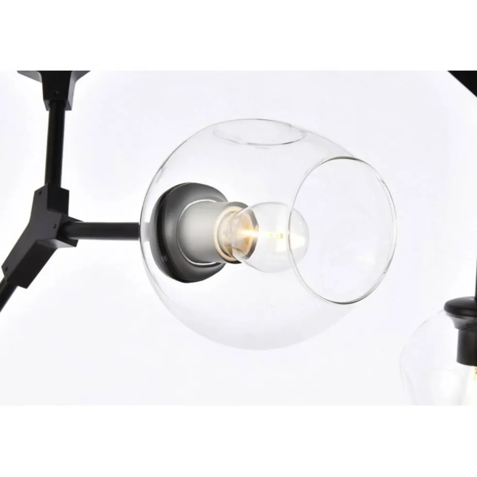 Cavoli 5 lights black chandelier