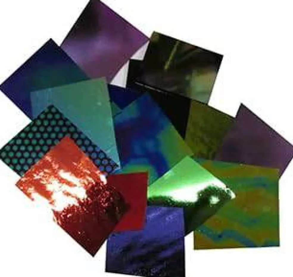 CBS Dichroic Assorted Jewelry Pack on Thin Black Glass 1/4lb.Bag 90 COE