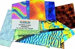 CBS Dichroic Jewelry Pack on Black Glass 1/2lb.Bag 90 COE