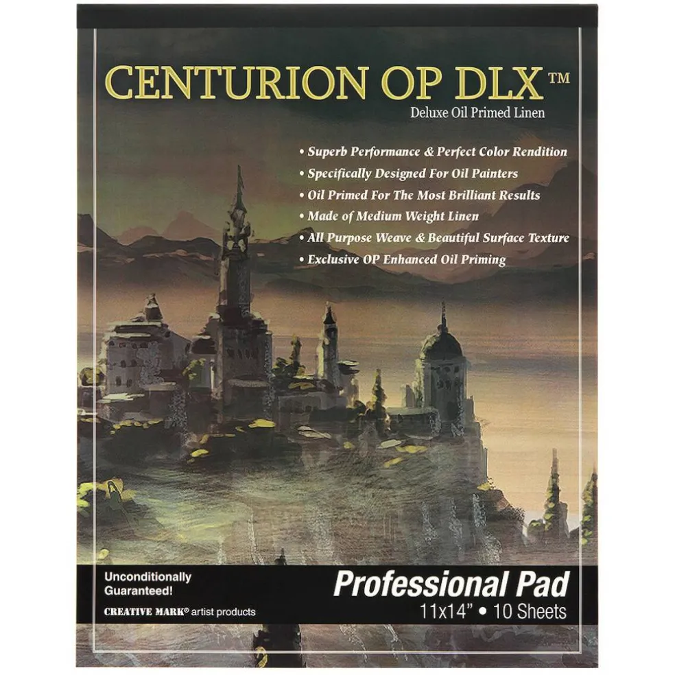Centurion Deluxe Oil Primed Linen Pad, 10 Sheets, 11" x 14", 1-Pack
